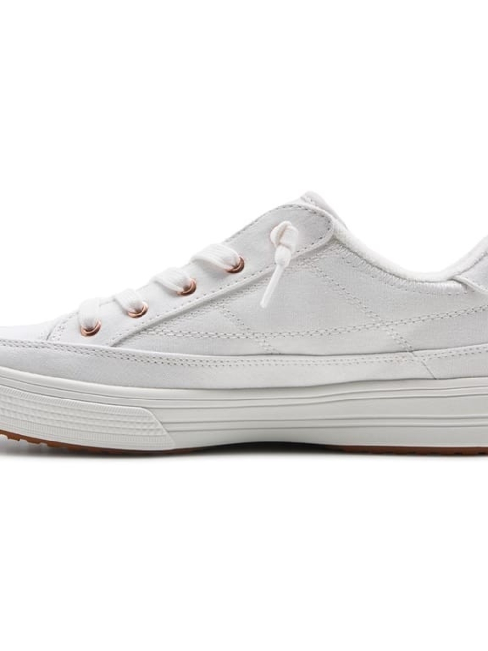 Skechers Women's White Low-Top Casual Sneakers - Picture 5 of 7